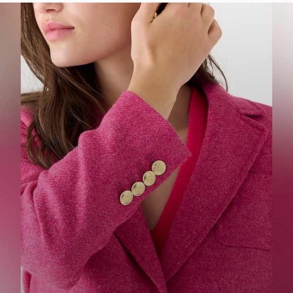 J Crew Shrunken-fit blazer in pink English NWOT size 10 - Picture 4 of 12